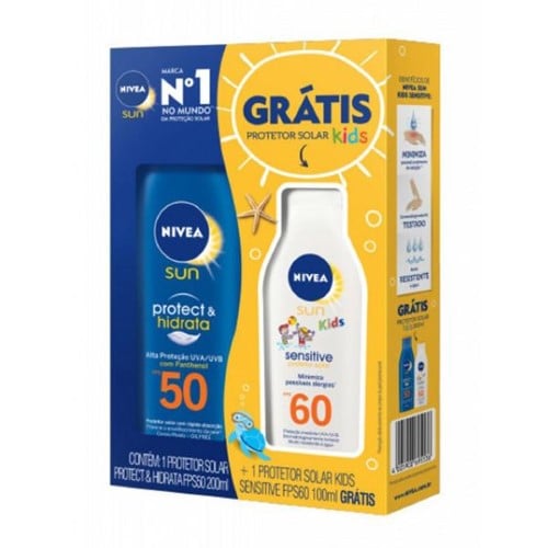 Nivea Sun P&H Fps50 200Ml+P&S Fp60 100Ml