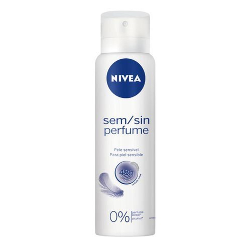 Desodorante Antitranspirante Aerosol Nivea Sem Perfume Pele Sensível 150ml