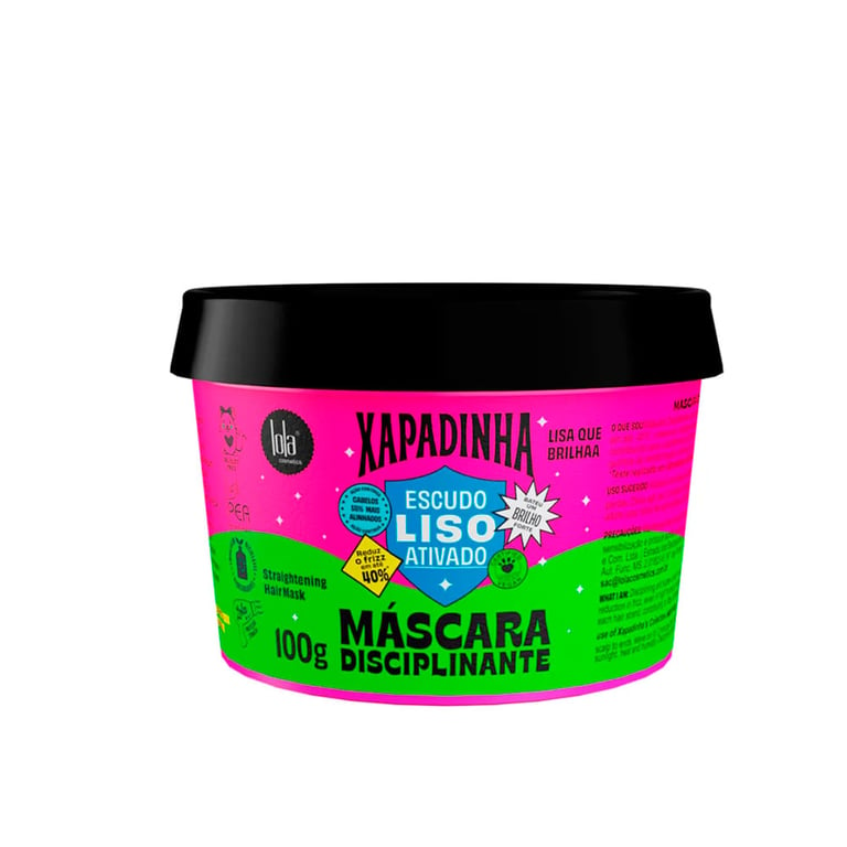 Máscara Disciplinante Lola Xapadinha Escudo Liso Ativo 100g