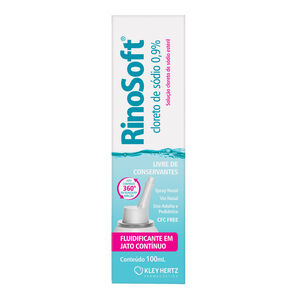 Rinosoft 9mg/mL, frasco 100mL de solução de uso nasal