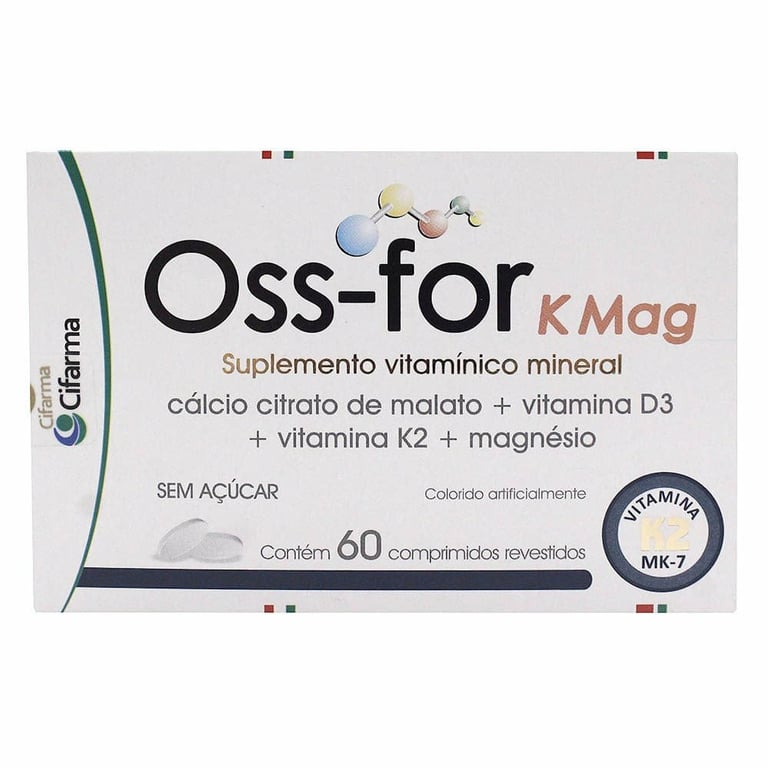 Suplemento Vitamínico e Mineral Oss-for K Mag com 60 comprimidos