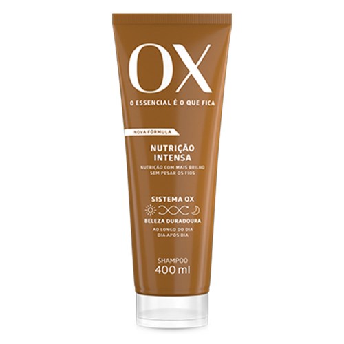 Shampoo OX Oils Nutrição Intensiva 400ml