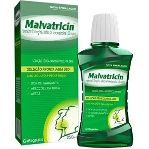 Solução Antisséptica Bucal Malvatricin PPU com 250ml