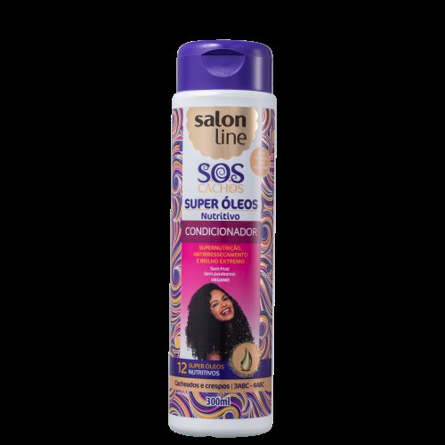 Condicionador Salon Line SOS Cachos Super Oleosos Nutrição Prolongada 300ml