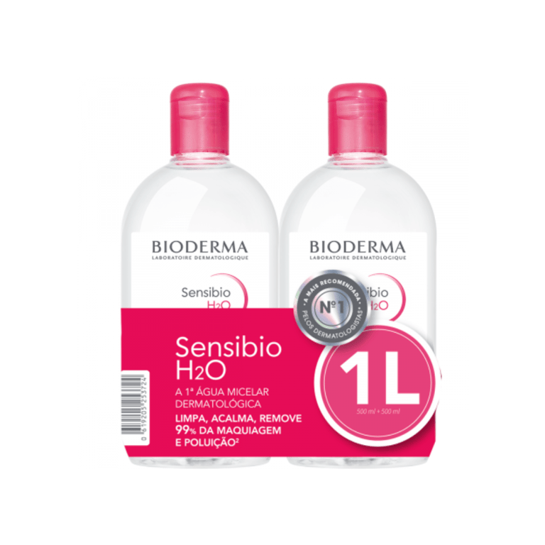 SENSIBIO H2O KIT SOLUCAO MICELAR DEMAQUILANTE 2 X 500ML CADA 1 L x 1