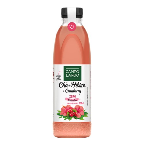 Chá de Hibisco e Cranberry Campo Largo 900ml