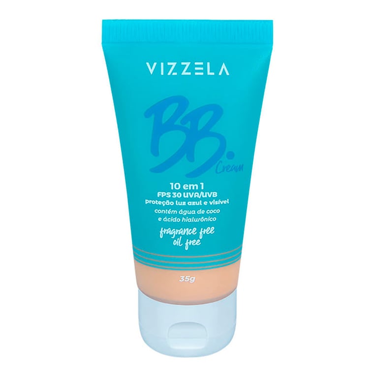 Vizzela Cosméticos 10 em 1 FPS 30 Cor 02 - BB Cream 35g