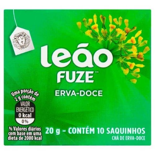 Chá Leão Fuze Erva-Doce Nacional 20G C/10 Saquinhos