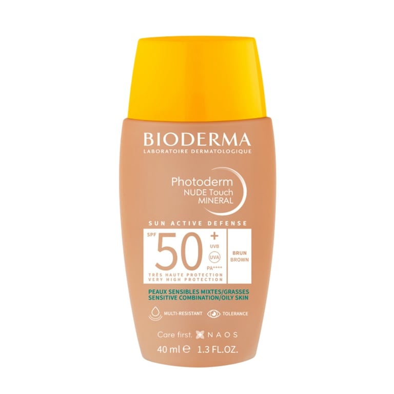 Protetor Solar Facial Bioderma Photoderm Nude Touch Escuro Fps 50+ 40ml