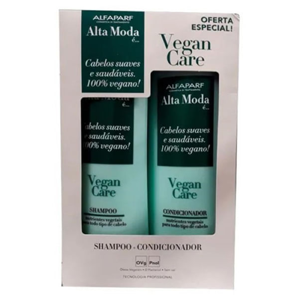 Shampoo + Condicionador Alta moda Vegan Care 300ml