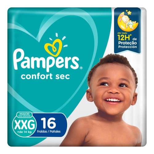 Fralda Pampers Confort Sec XXG 16 Unidades