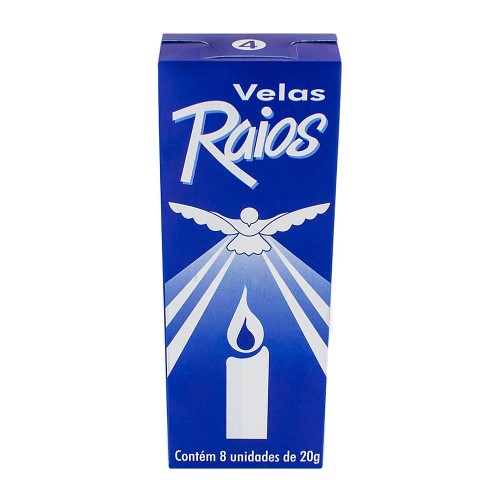 Vela Raios com 8 Unidades de 20g Cada