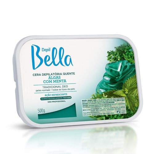 Cera Quente Depil Bella Algas Com Menta 500g