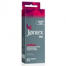 Gel Lubrificante Íntimo Jontex 3 em 1 Sabor Cereja com 50g