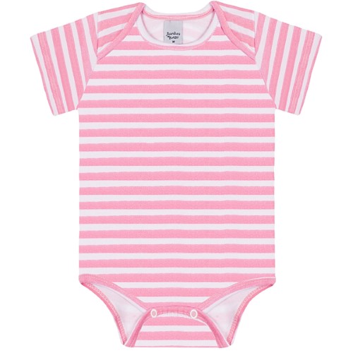 Body curto para bebê em cotton Listradinho - Junkes Baby