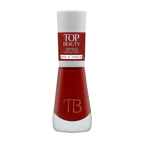 Esmalte Top Beauty Cremoso Cor Dama de Vermelho 9ml