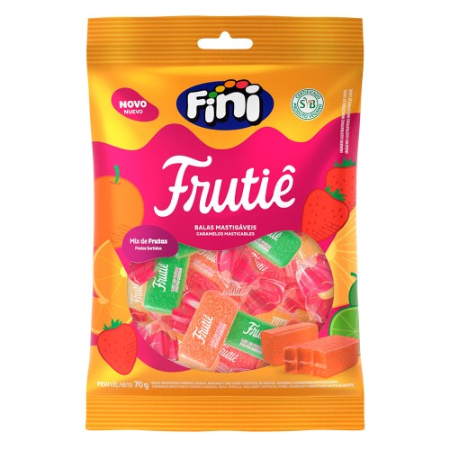 Balas Fini Frutiê Mix de Frutas 70g