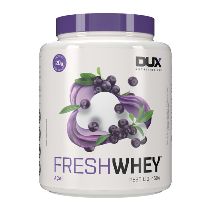 Fresh Whey Dux Sabor Açaí com 20g Proteína Pote 450g