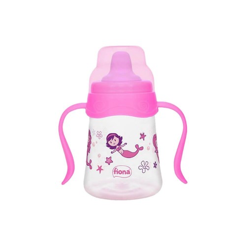 Caneca Infantil Aprendizado Fiona +6 Meses Rosa 180ml