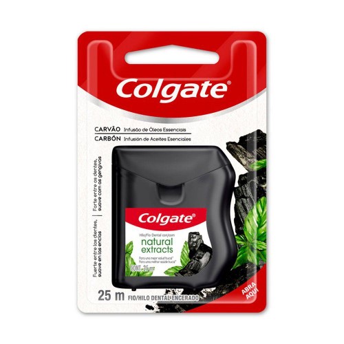 Fio Dental Colgate Natural Extracts Carvão 25m 1 Unidade