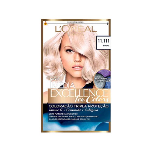 Tintura Permanente Imédia Excellence De L’oréal Paris Ice Colors 11.111 Fatal