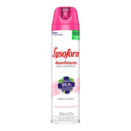 Desinfetante Lysoform Lembranças de Infância Aerosol com 360ml