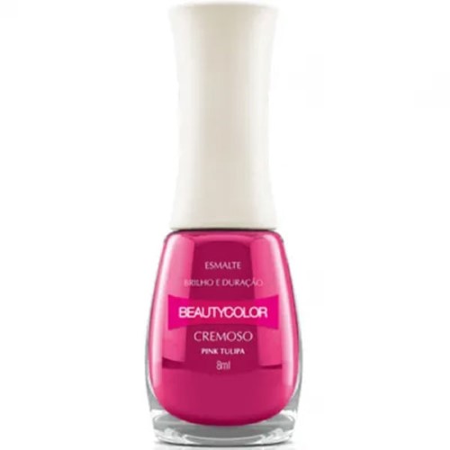 Esmalte Beauty Color Cremosa Pink Tulipa 8Ml - Beauty Color