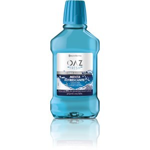 Antisséptico Bucal Eurofarma OAZ Fresh Care zero álcool, menta refrescante com 250mL