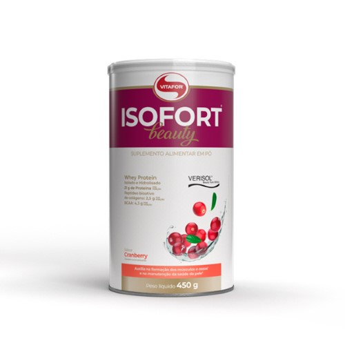 Suplemento Alimentar Vitafor Isofort Beauty Cranberry 450g