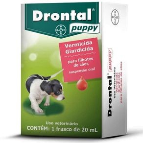 Drontal Puppy para Filhotes de Cães Vermicida Uso Veterinário Frasco com 20ml