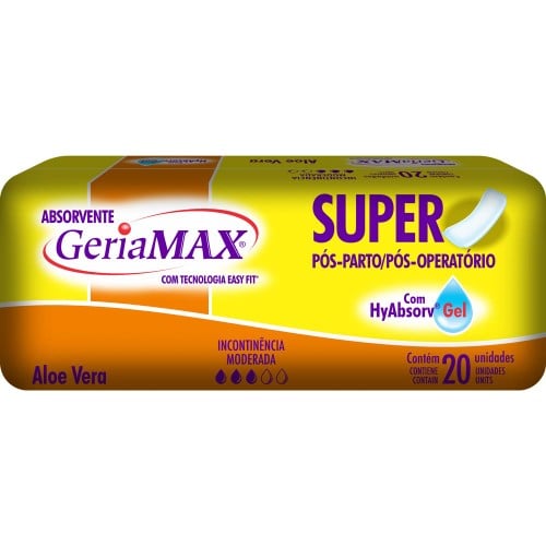 Absorvente Incontinência Geriamax 20 Un.