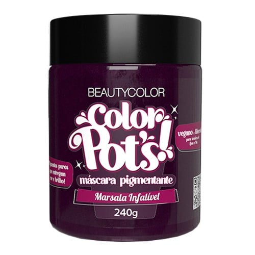 Máscara Pigmentante Beauty Color Pots Marsala Infalivel 240g