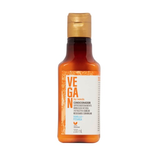 Condicionador Vegan by Needs Cabelos Ressecados Vanilla + Pitanga com 200ml