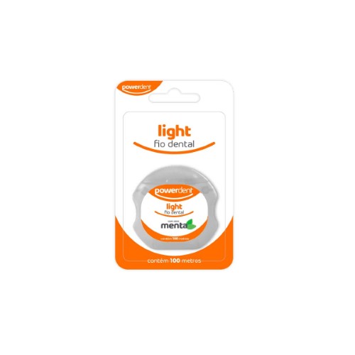 Fio Dental Powerdent Light com 100 Metros