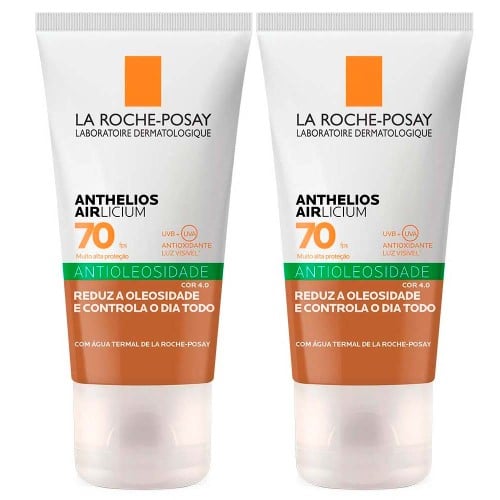 La Roche-Posay Anthelios Airlicium Kit com 2 Unidades – Protetor Solar Facial Com Cor FPS70 4.0 – 40g