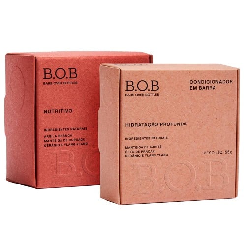 B.O.B Kit – Shampoo Nutritivo + Condicionador Hidratação Profunda