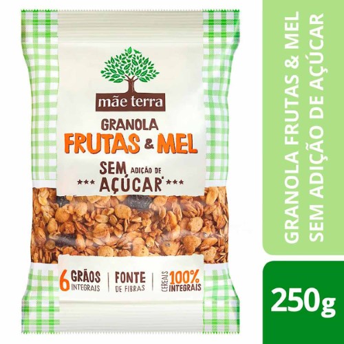 Granola Mãe Terra Frutas e Mel com 250g