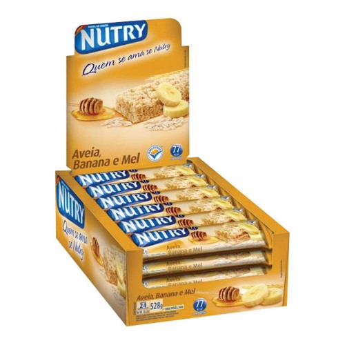 Barra De Cereais Nutry Aveia Banana Mel 22G - Nutry