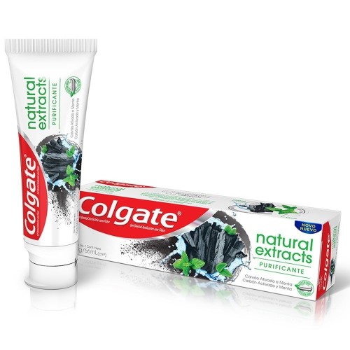 Creme Dental Colgate Naturals Extract Purificante Carvão Ativado e Menta 90g