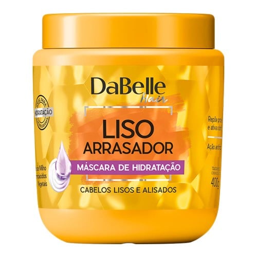 Máscara de Hidratação Dabelle Liso Arrasador Cabelos Lisos 400g