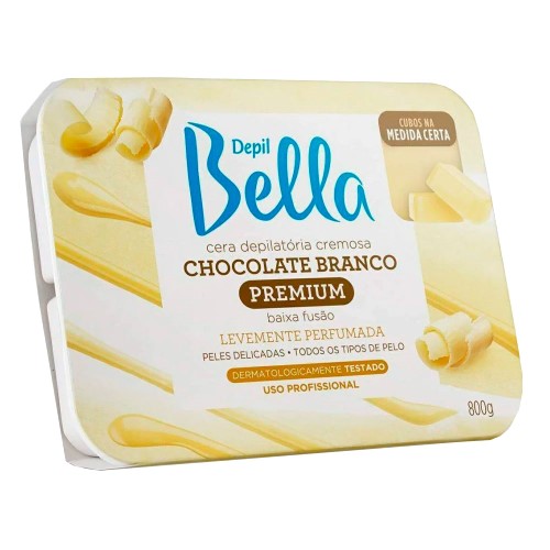 Cera Quente Depil Bella Chocolate Branco 800g