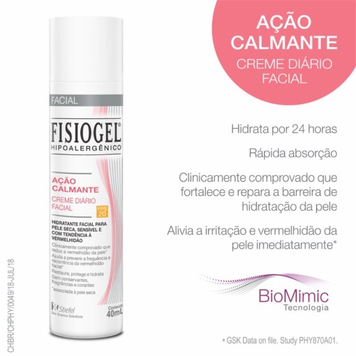 Creme Facial Diário Fisiogel A.i. Ação Calmante 40ml