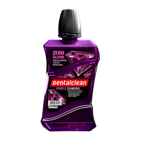 Enxaguante Antisséptico Bucal DentalClean Purple Diamond com 600ml