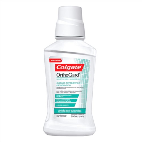 Enxaguante Antisséptico Bucal Colgate OrthoGard Sem Álcool com 250ml