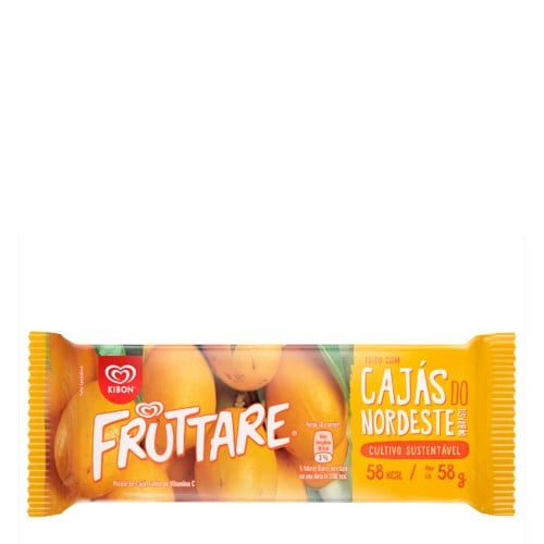 Sorvete Kibon Frutare Cajás do Nordeste 58g