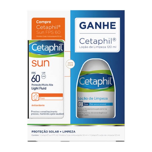 Cetaphil Loção Hidratante 473ml e Ganhe Cetaphil Sun Antioxidante Sem Cor FPS 60 Light Fluid 50ml