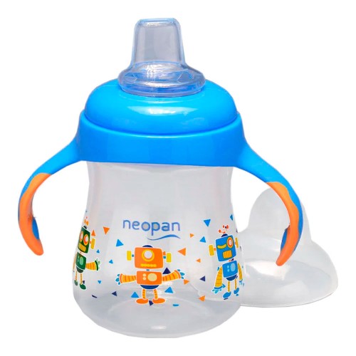 Caneca Infantil Neopan Bicolor Azul 270ml