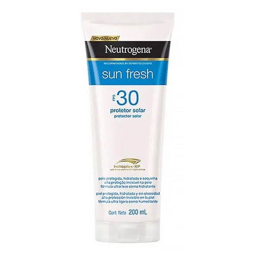 Protetor Solar Neutrogena Sun Fresh Corpo e Rosto FPS 30 com 200ml