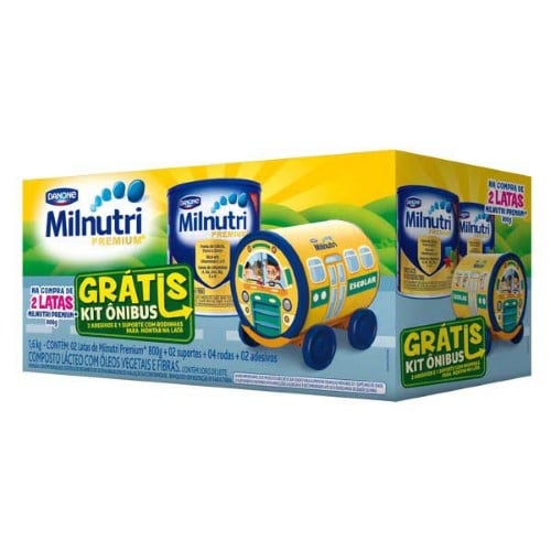 Composto Lácteo Danone Milnutri Premium 2 Unidades + Grátis Brinde