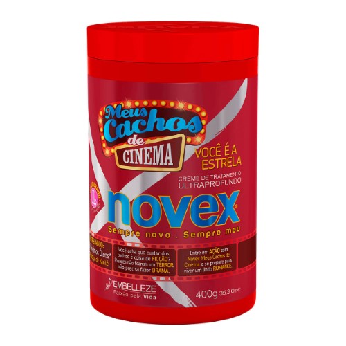 Creme de Tratamento Novex Meus Cachos de Cinema com 400g